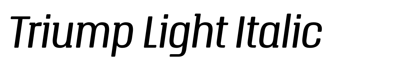 Triump Light Italic
